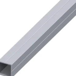 Quadratrohr Aluminium 1000 x 15,5 x 1,5 mm blank