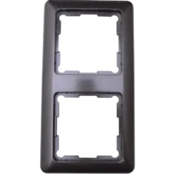 Rahmen 2-fach EverLuxe Kunststoff espresso