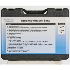 Ratschenkasten Satz 115-teilig aus Stahl
