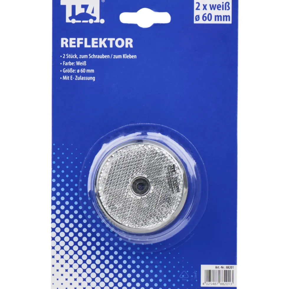 Reflektor 60 mm rund weiss