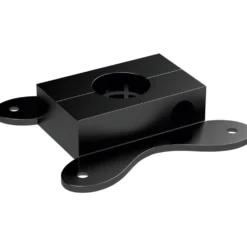 Regalbodenhalter Mittelstück PIPE Ø 25 mm schwarz