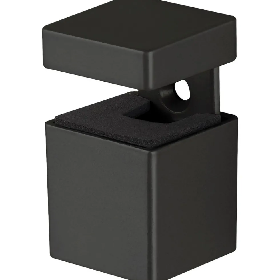 Regalbodenhalterung BLOC 5-20 mm 2-teilig schwarz