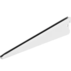 Regalbodenträger 370 mm 2-reihig aus pulverbeschichtetem Stahl in weiß