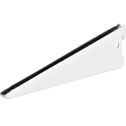Regalbodenträger 270 mm 2-reihig aus pulverbeschichtetem Stahl in weiß