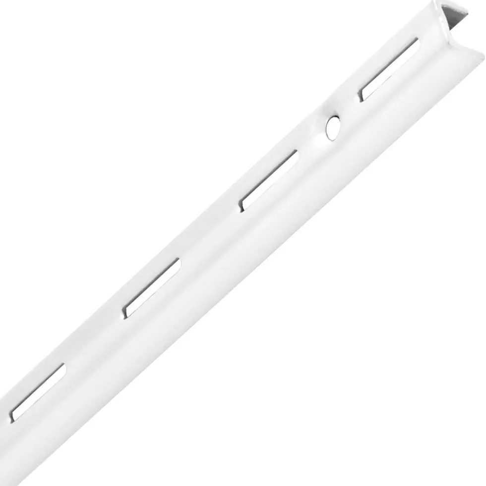 Regalwandschiene 1-reihig 495 mm aus Stahl in weiß