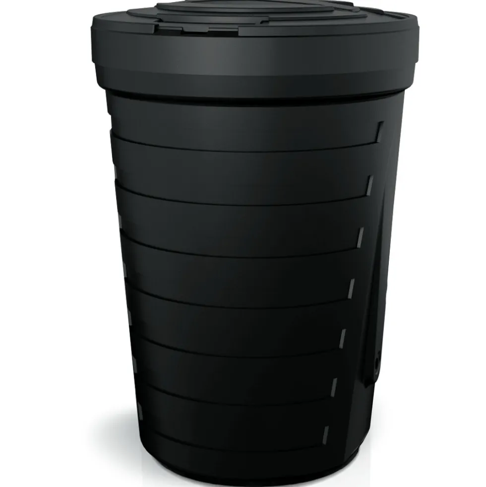 Regentonne 210 Liter Raincan aus Kunststoff in schwarz