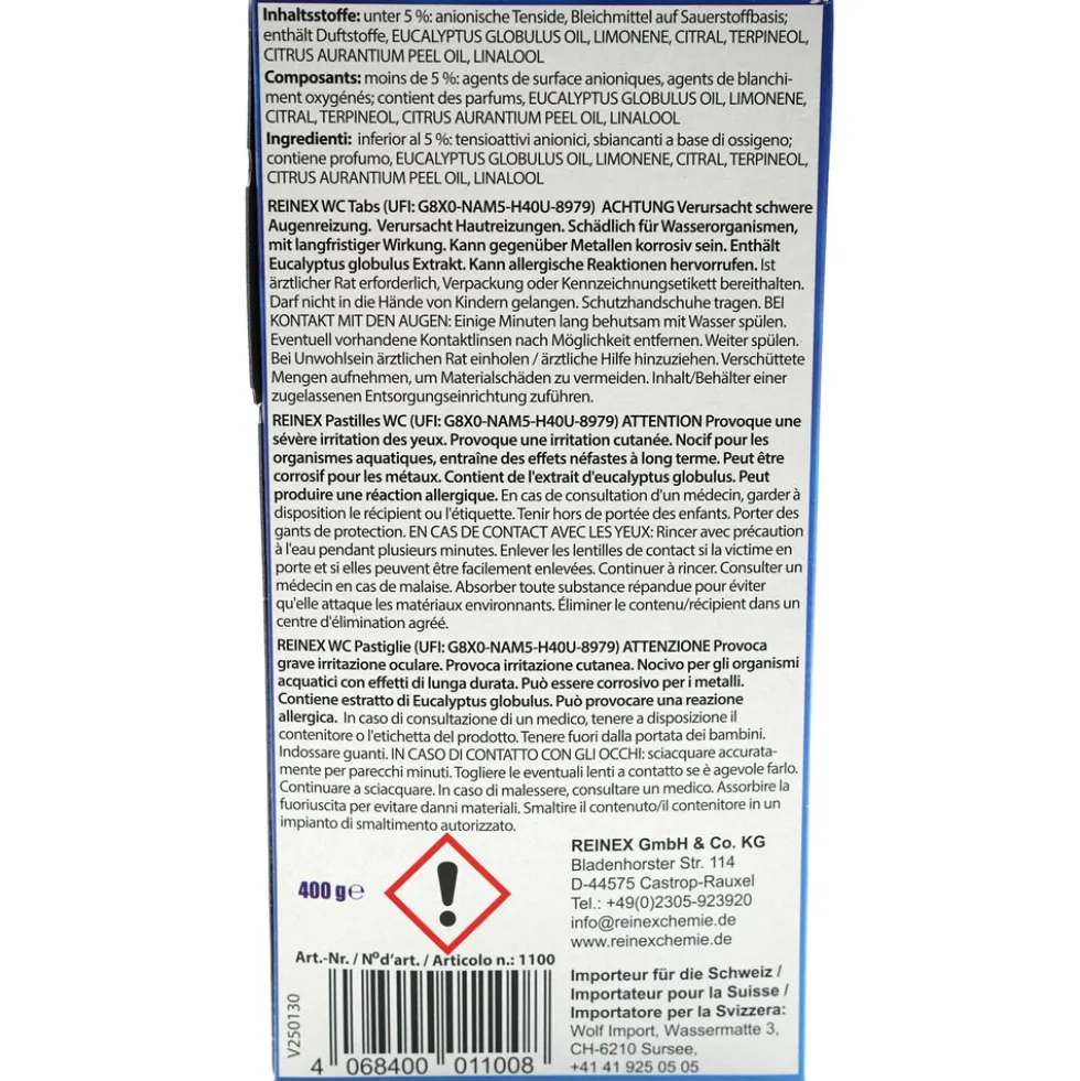 REINEX® WC-Reiniger-Tabs 16 x 25g