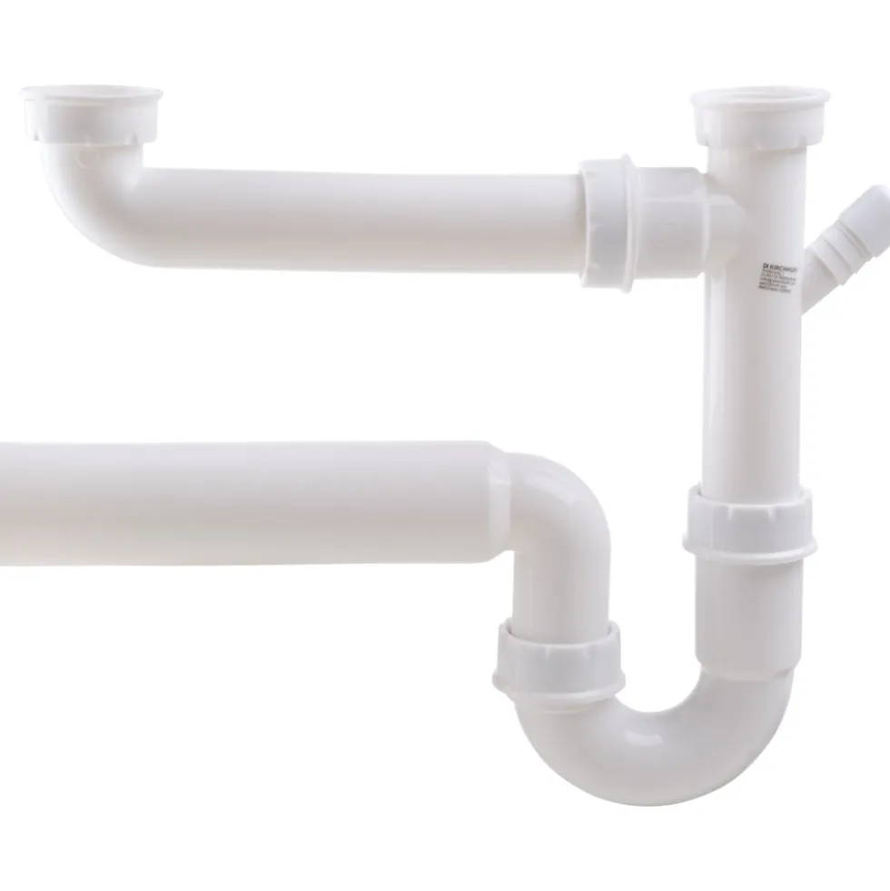 Röhren-Siphon 1½" mit 50 mm Ø und 1x Geräteanschluss ¾ Zoll