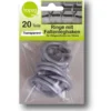 Ringe mit Faltenleghaken 20-teilig