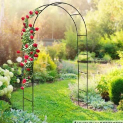 Rosenbogen 240x140x38 cm aus Metall