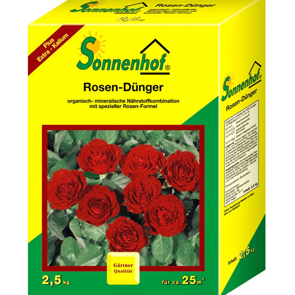 Rosendünger 2,5 kg für ca. 25 m²
