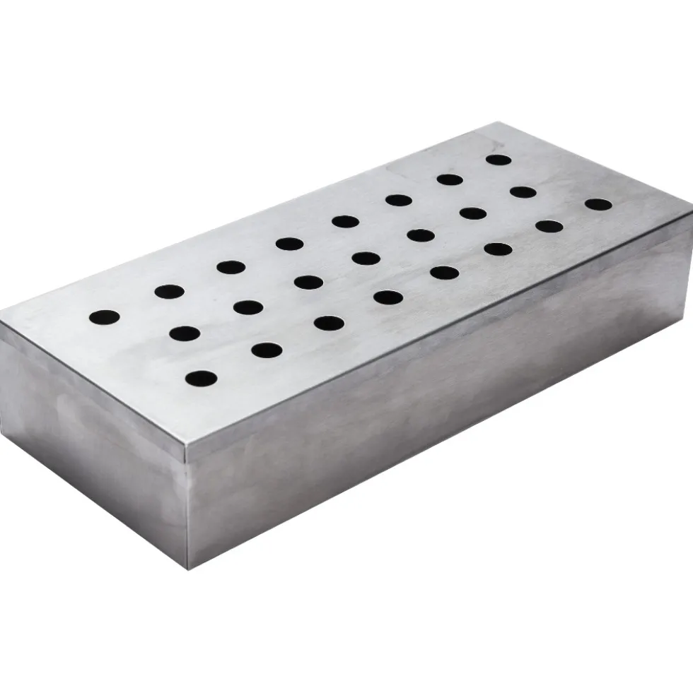 Räucherbox 24 x 10 x 4,5 cm aus Edelstahl