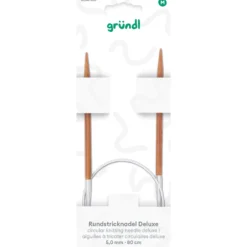 Rundstricknadel Deluxe Bambus 5,00 mm 80 cm