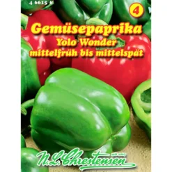 Saatgut Gemüsepaprika Yolo Wonder ca. 50 Pflanzen