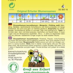 Saatgut Margerite ca. 80 Pflanzen