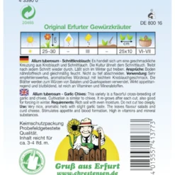 Saatgut Schnittknoblauch ca. 3–4 laufende Meter