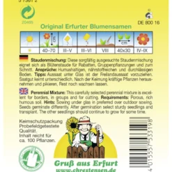 Saatgut Staudenmix halbhoch ca. 100 Pflanzen bunt