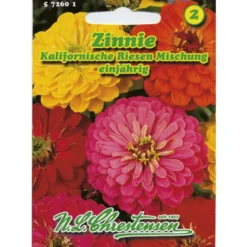 Saatgut Zinnie kalifornische Riesen Mix ca. 70 Pflanzen