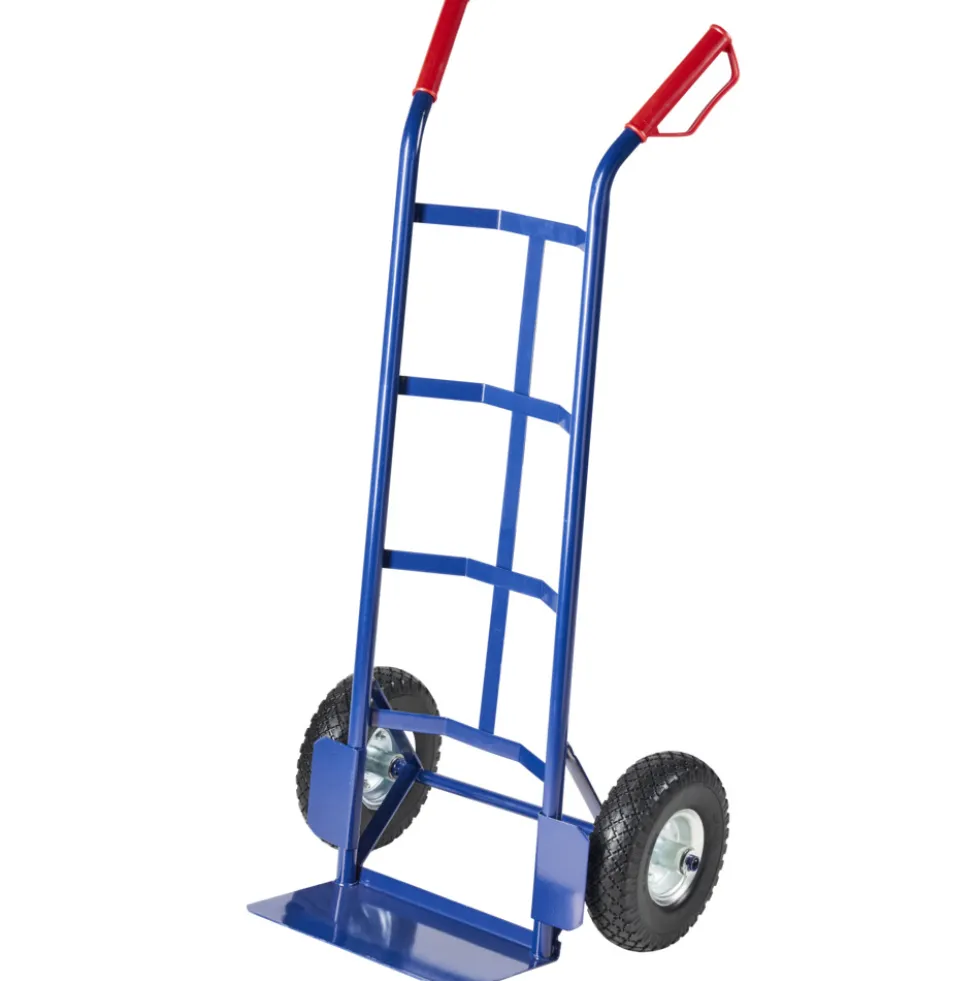 Sackkarre 150 kg mit Stahlrohrgestell pannensichere PU-Vollgummi-Räder