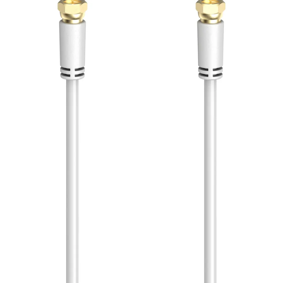 SAT-Anschlusskabel 100 dB 3m weiß