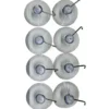 Saugnapf-Set 8-teilig transparent mit Haken