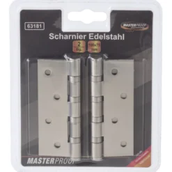 Scharnier Edelstahl 98x72 mm 2 Stück