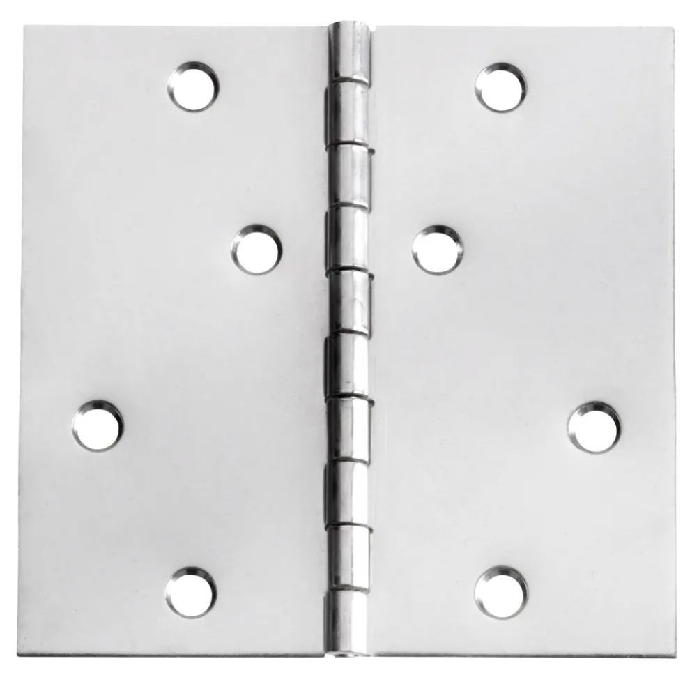 Scharnier quadratisch 100x100x15 mm A2 Edelstahl