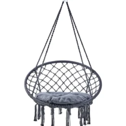 Schaukel-Hängesessel mit Sitzkissen und Befestigungsmaterial