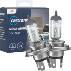 Scheinwerferlampe H1 Mega White 12V 55W, 2 Stück