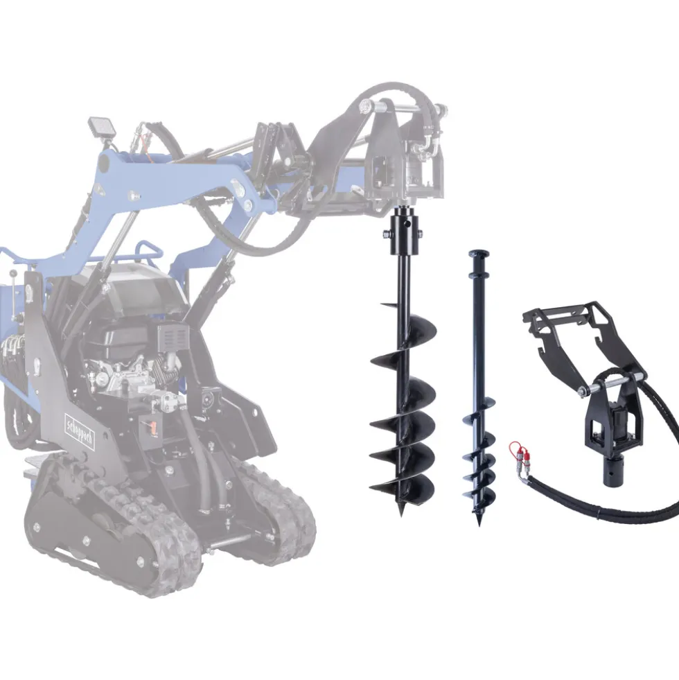 Scheppach Antriebseinheit + 2x Erdbohrer zu Kompaktlader MKL730