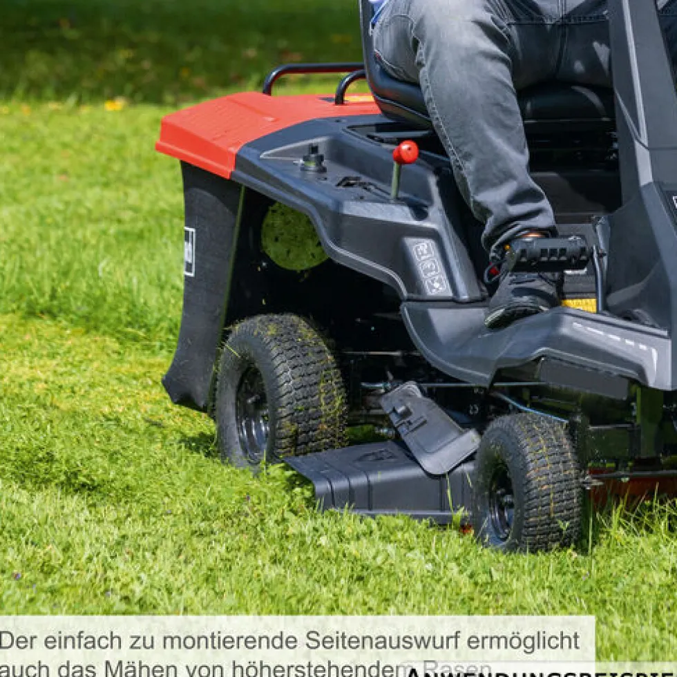 Scheppach Benzin-Aufsitzrasenmäher MR200-61 LT und Akku-Rasentrimmer im Set
