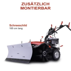 Scheppach Benzin-Kehrmaschine SC2200PE mit Sammelbehälter und Schneeschild