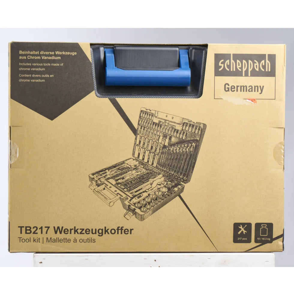 Scheppach Werkzeugkoffer TB217, 217-teilig im Koffer