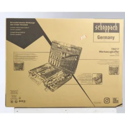 Scheppach Werkzeugkoffer TB217, 217-teilig im Koffer