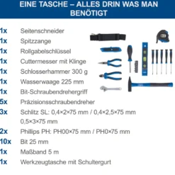 Scheppach Werkzeugtasche TC24, 23-teilig