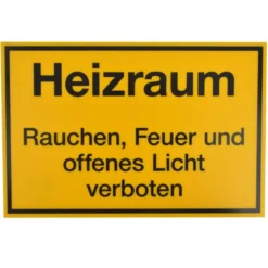 Schild Heizraum 300 x 200 mm