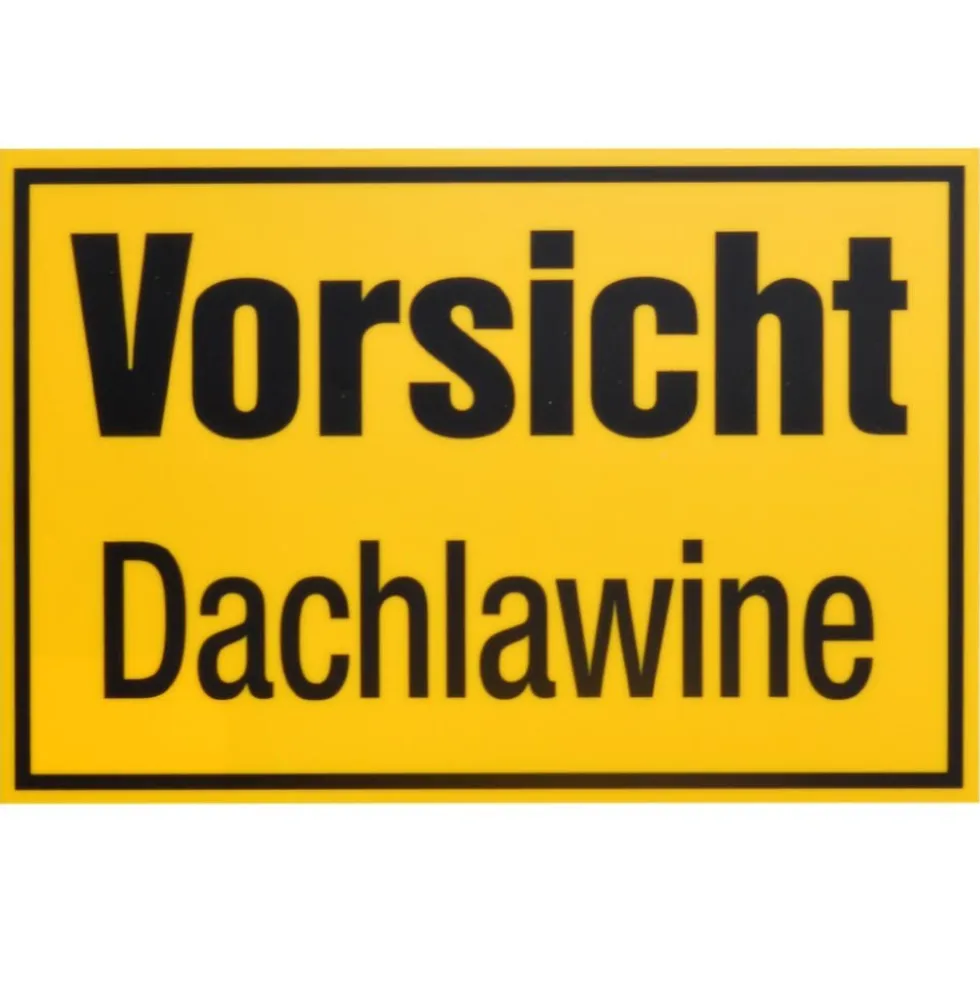 Schild Vorsicht Dachlawine 300 x 200 mm