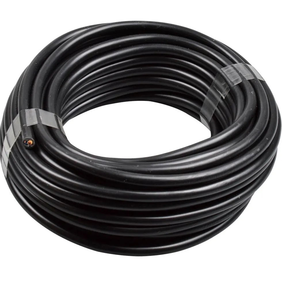 Schlauchleitung H03VV-F 2 x 0,75 mm² 10 m PVC rund schwarz