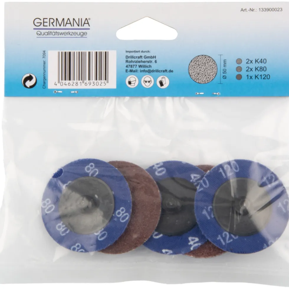 Schleifscheiben-Set Ø 50 mm 5-teilig