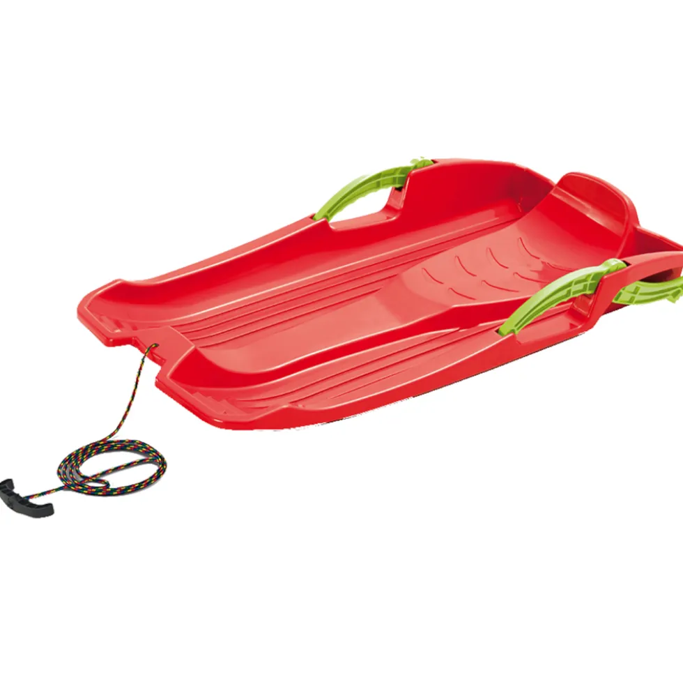 Schlitten HORNET rot mit Bremse und Ziehseil