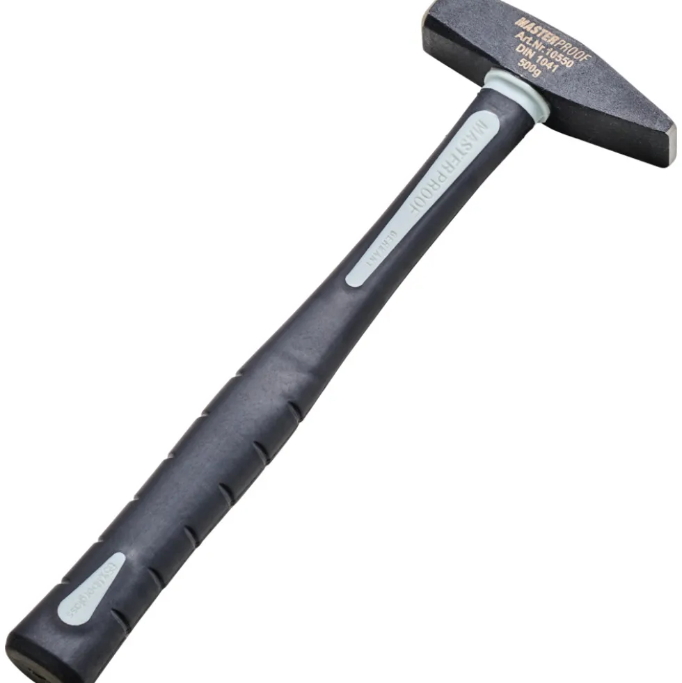 Schlosserhammer 500g mit Fiberglasgriff