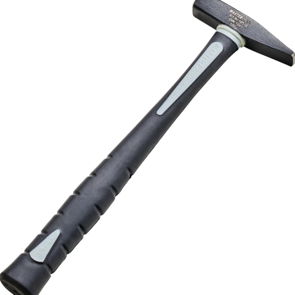Schlosserhammer mit 100 g Hammerkopf und Fiberglasstiel