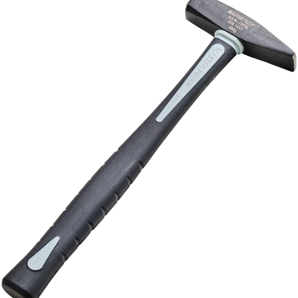 Schlosserhammer mit 300 g Hammerkopf und stabilem Fiberglasstiel