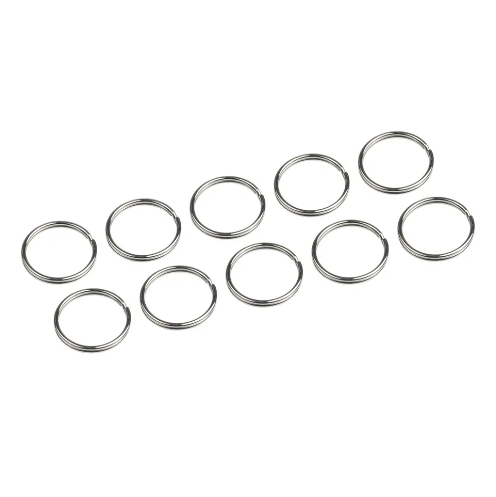 Schlüsselringe Stahl vernickelt 10er Set