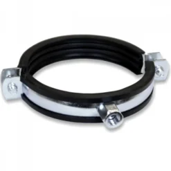 Schraubrohrschelle 2 1/2'' verzinkt 74-80 mm mit Schallschutzeinlage