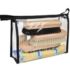 Schuhputz-Set 6-teilig aus Holz mit Kunststoffborsten