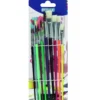 Schul-Malpinsel-Set 10-teilig, mit Borsten- und Aquarellpinsel
