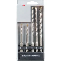 SDS Plus Hammerbohrersatz 5-teilig 5-10 mm Steinbohrer