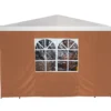 Seitenteil mit Fenster für Pavillon 3 x 3 m, Terracotta