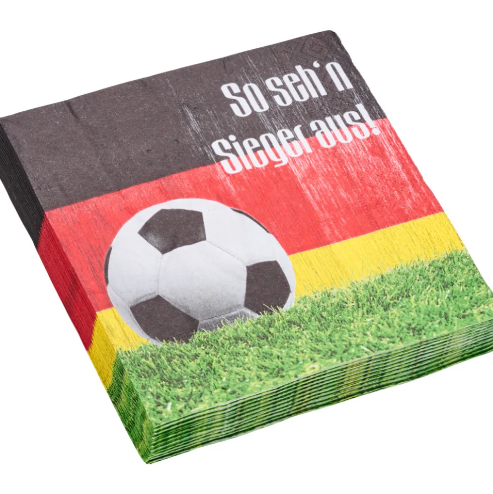Servietten Motiv Fußball 20er Pack